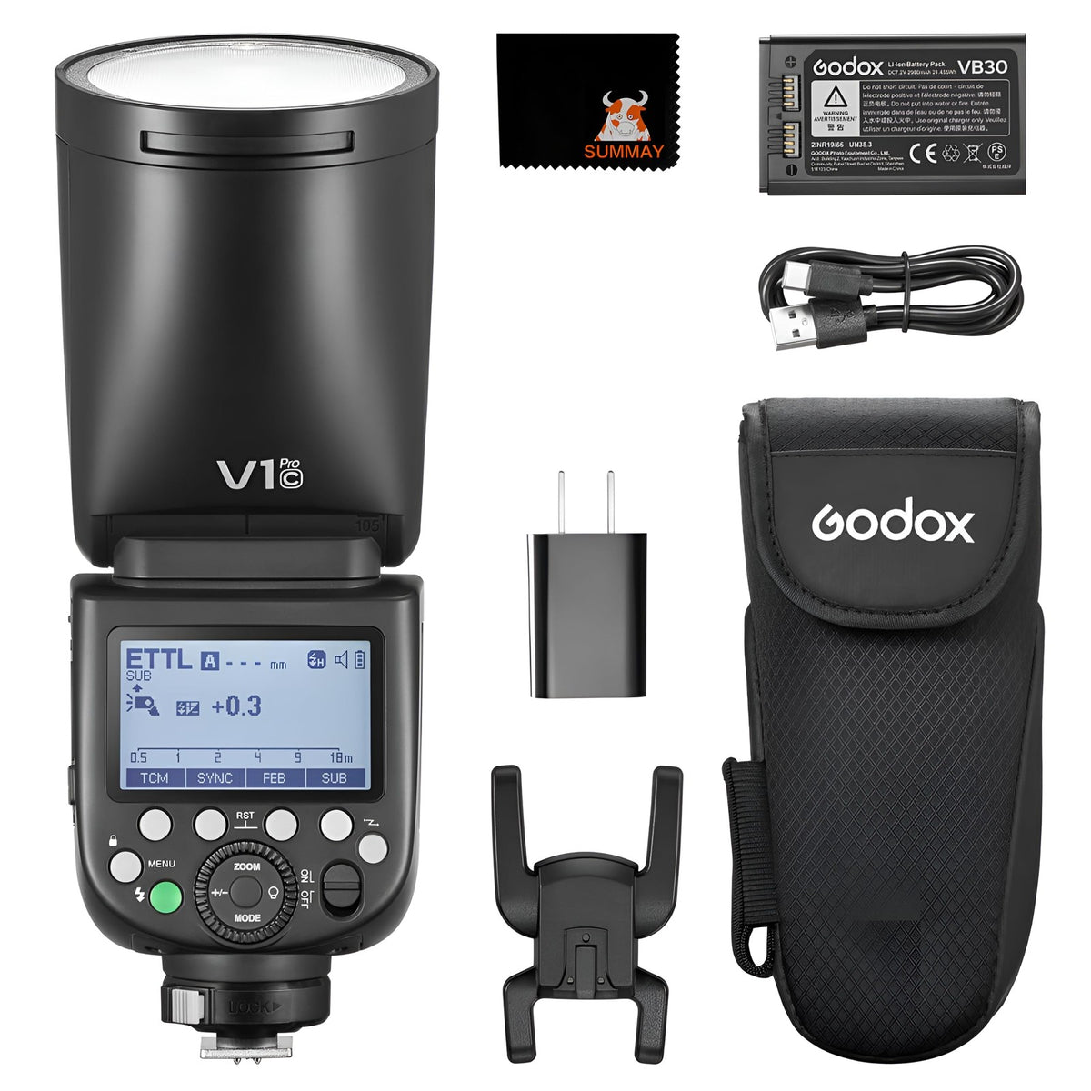 Flash Godox V1 Kit para Canon Único