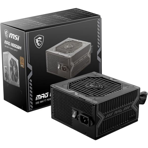Fuente de Poder MSI MAG A550BN 550W 80 Plus Bronze Negro