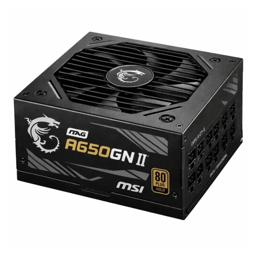 Fuente de Poder MSI MAG A650GN 650W 80 Plus Gold Negro