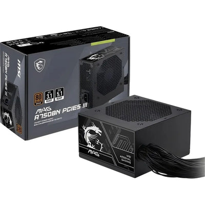 Fuente de Poder MSI MAG A750BN 750W 80 Plus Bronze PCIe 5 Negro