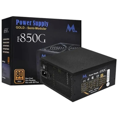 Fuente de Poder MTEK PSR-850A31 850W 80 Plus Gold Semi Modular Negro