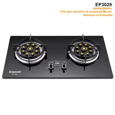 Cocina a Gas Ecopower EP-3029 2 Hornallas 4.8kW