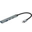 Hub USB-C Devia EC707 4 en 1 Space Gray