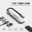 Hub USB-C Essager 7 en 1 HDMI 4K Dark Gray