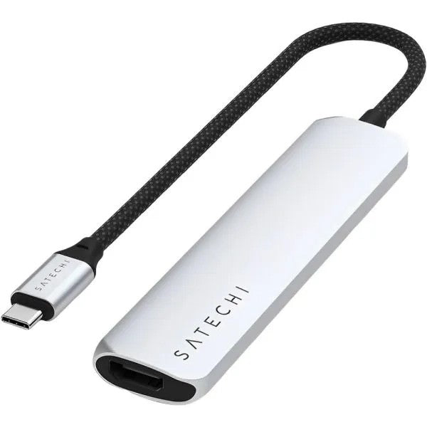 Hub USB-C Satechi 6 en 1 Slim 4K Silver