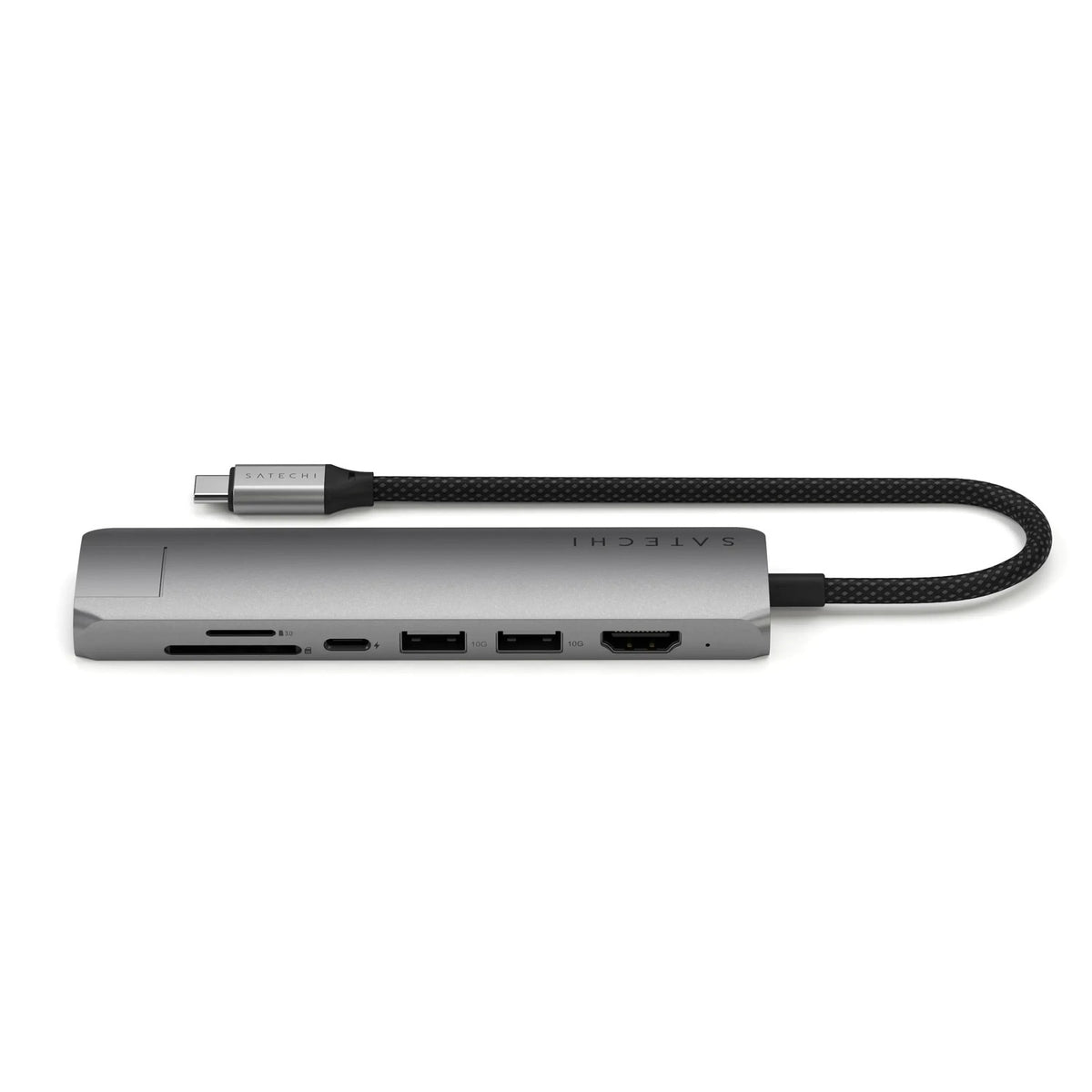 Hub USB-C Satechi 7 en 1 Slim Ethernet Space Gray