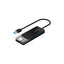 Hub USB FTX HUBT1 4 Puertos USB 3.0 Negro