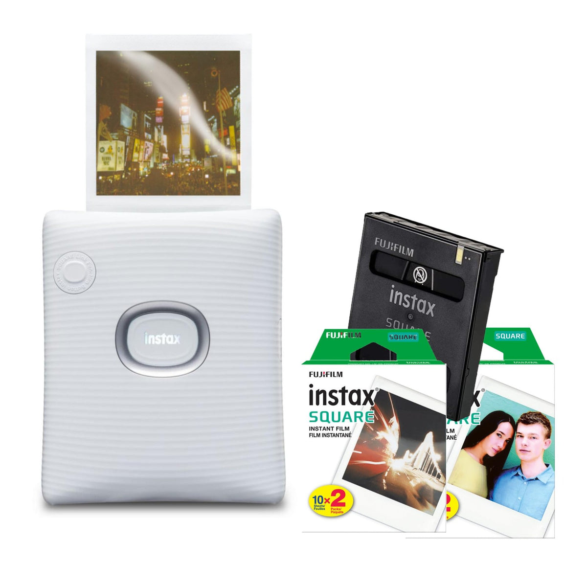 Impresora Fujifilm Instax Square Link Bundle Kit White