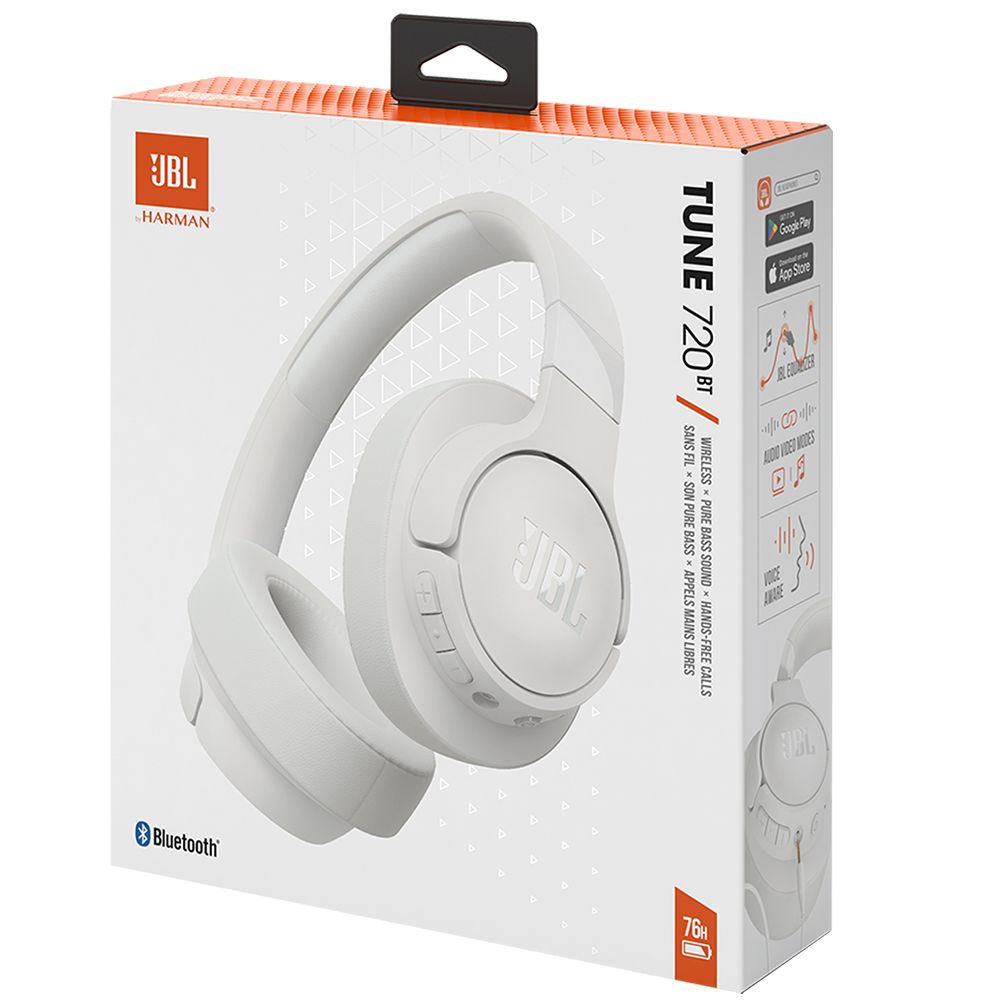 AURICULAR JBL BLUETOOTH TUNE 720BT WHITE