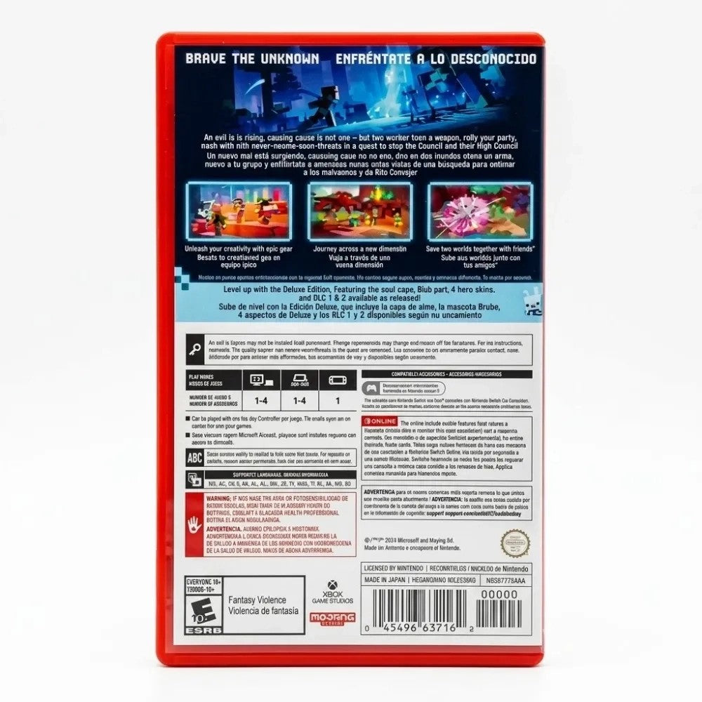 Juego Nintendo Switch 2 Minecraft Dungeons 2 Deluxe Edition Único