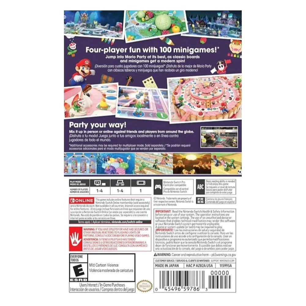 Juego Nintendo Switch Mario Party Superstars Único