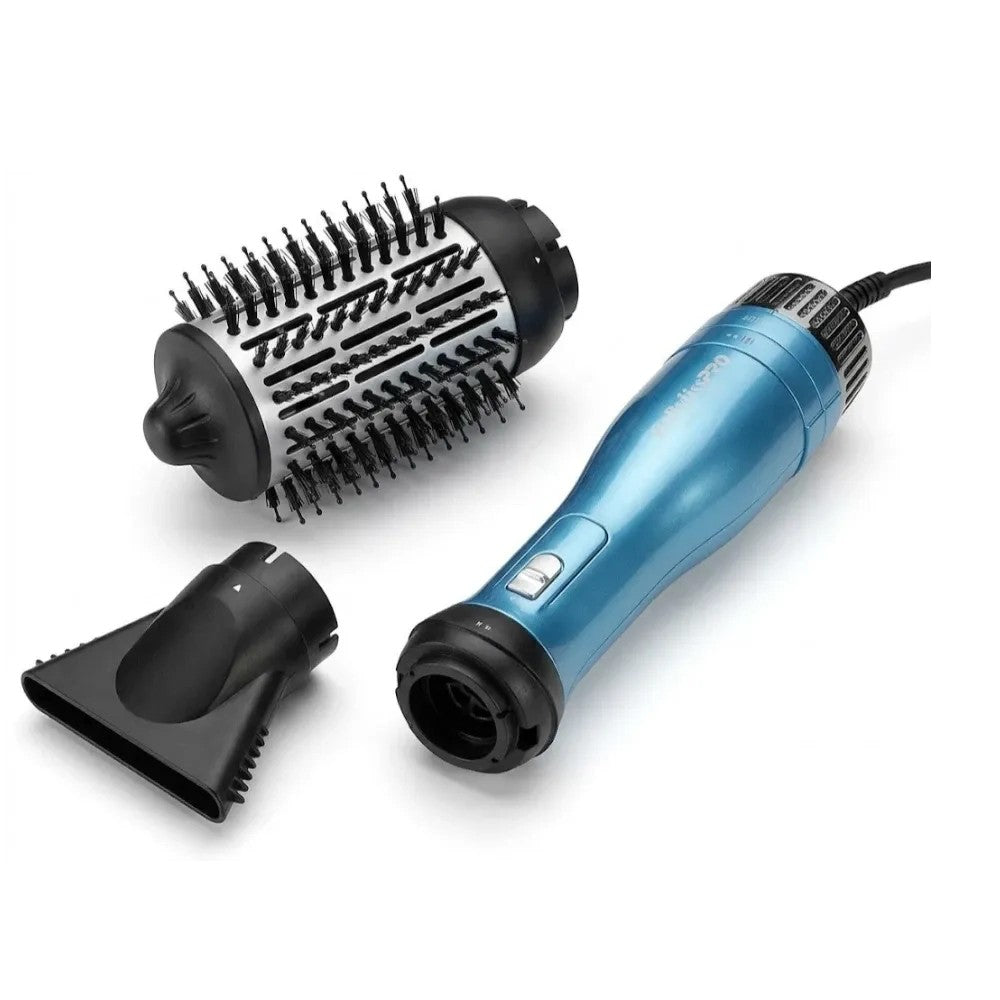 Kit Secador y Cepillo Babyliss Pro Nano Titanium BNTDHB275UZ 220V Azul