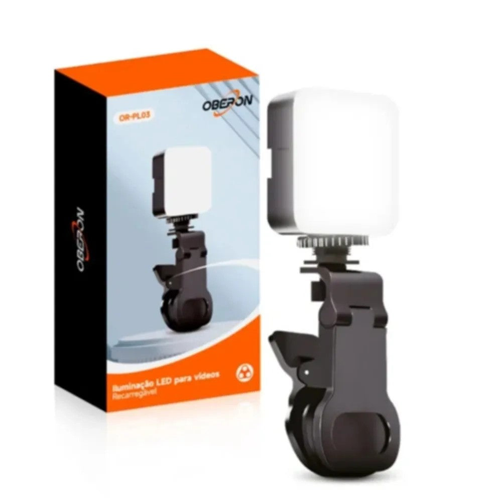 Luz LED Oberon OR-PL03 7W Recargable para Video Único