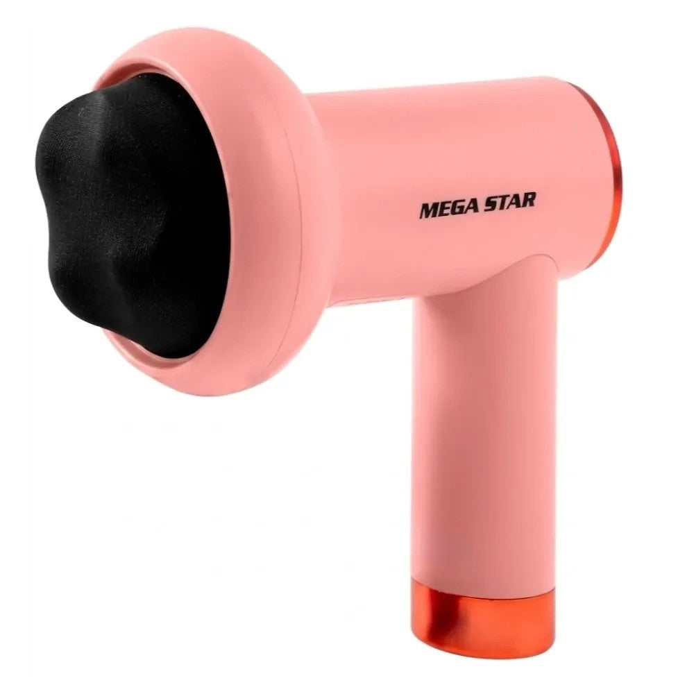 Masajeador Muscular Megastar FMA4R 5 Cabezales Recargable Rosa
