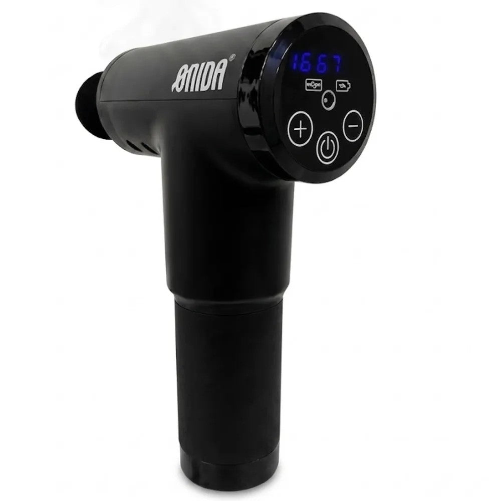 Masajeador Pistola Portátil Onida ON-5012 6 Velocidades Bivolt Negro