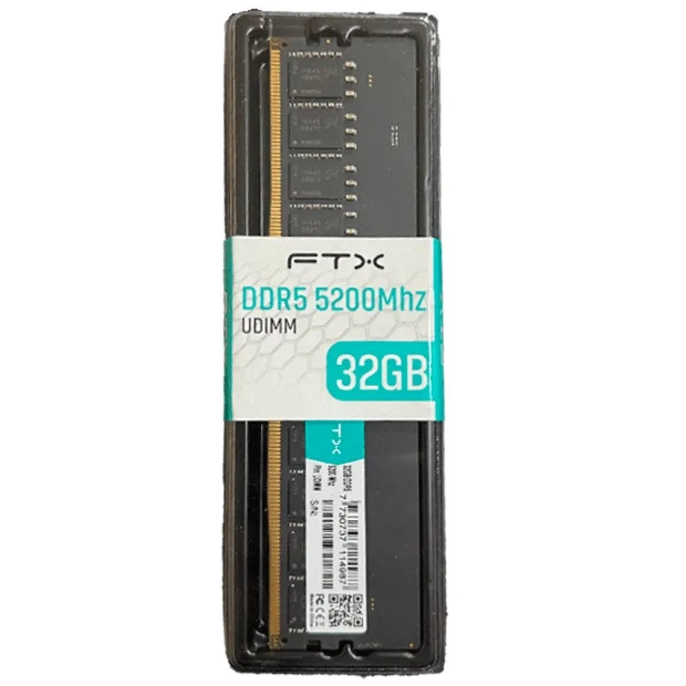Memoria RAM FTX 32GB DDR5 5200MHz para PC Único