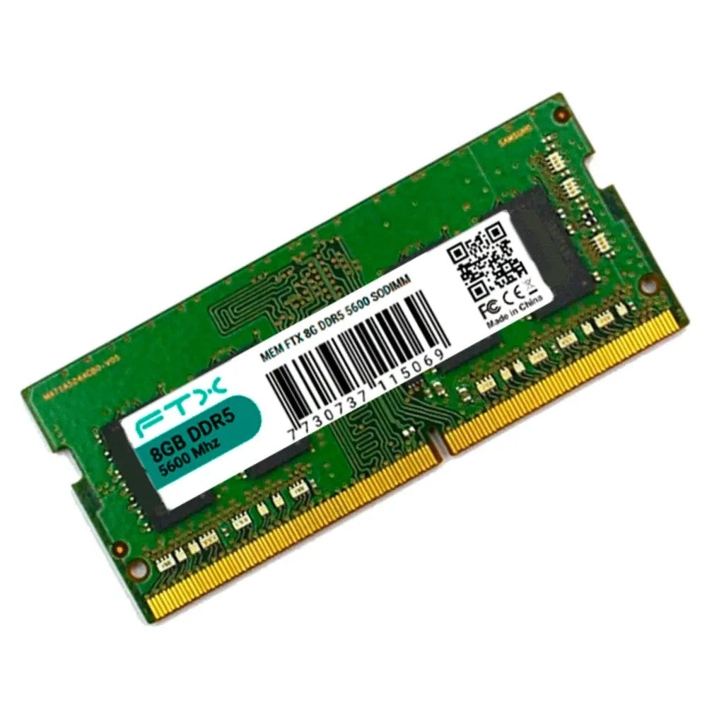 Memoria RAM FTX 8GB DDR5 5600MHz para Notebook Único