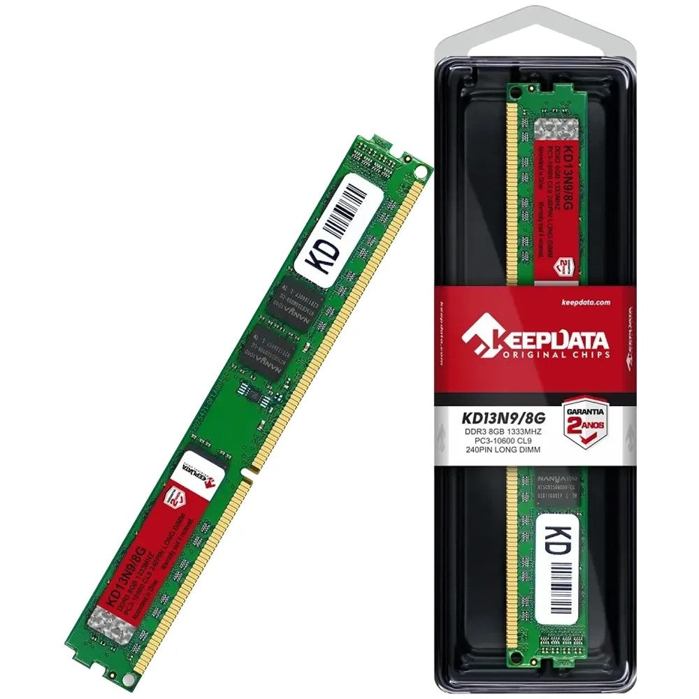 Memoria RAM Keepdata KD13N9/8G 8GB DDR3 1333MHz para PC Único