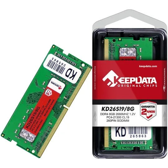 Memoria RAM Keepdata KD26S19/8G 8GB DDR4 2666MHz para Notebook Único