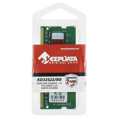 Memoria RAM Keepdata KD32S22/8G 8GB DDR4 3200MHz para Notebook Único