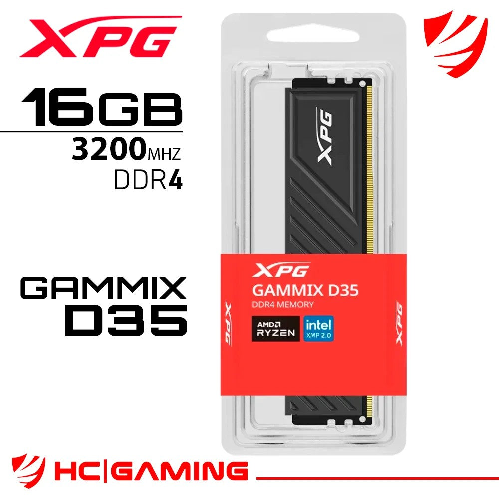 Memoria RAM XPG Gammix D35 16GB DDR4 3200MHz Único