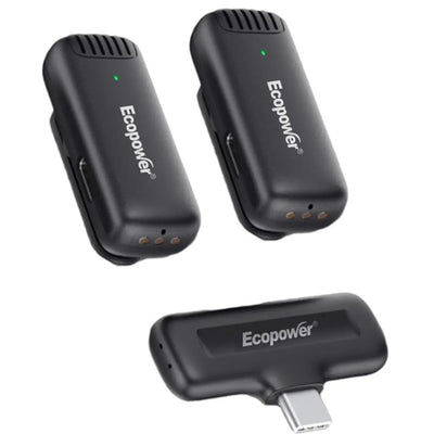 Micrófono Inalámbrico Ecopower EP-M096 USB-C Duo Lavalier Único