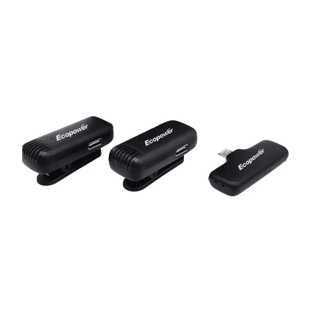 Micrófono Inalámbrico Ecopower EP-M096 USB-C Duo Lavalier Único
