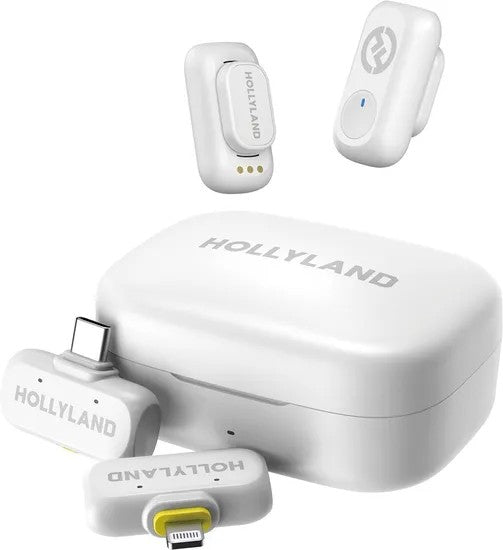 Micrófono Inalámbrico Hollyland Lark A1 Combo USB-C/Lightning White