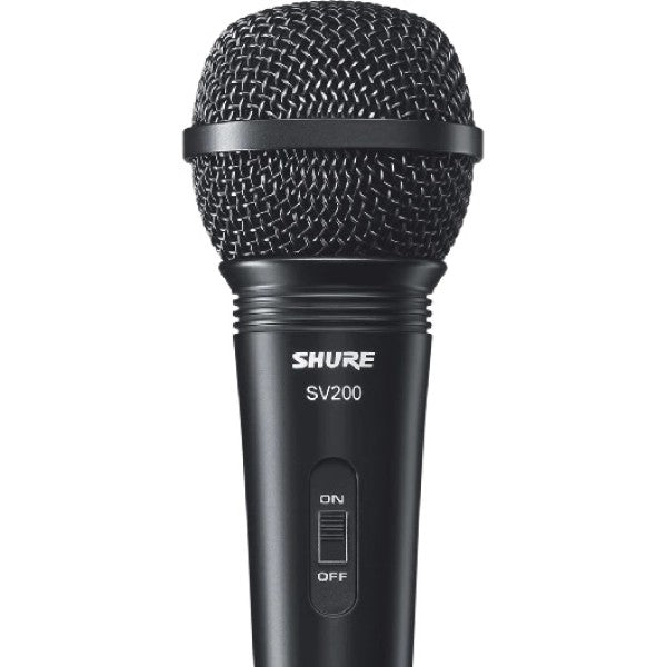 Micrófono Shure SV200 con Cable Negro