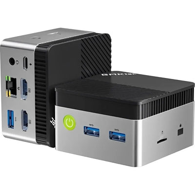 Mini PC GMKtec NucBox G5S Intel N5095 8/256GB + 8GB RAM Adicional Black/Grey