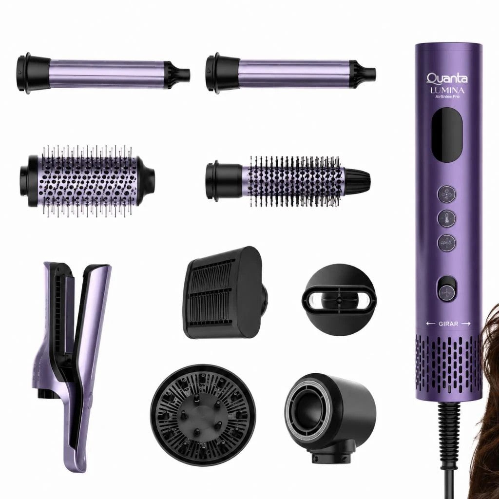 Modelador de Cabello Quanta QTKA81 8 en 1 con Alisador 1500W 220V Único