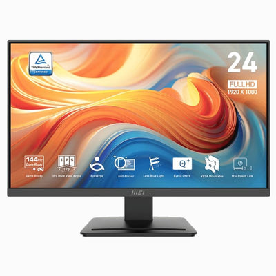 Monitor Gamer 24" MSI PRO MP242E E14 FHD/HDMI/144HZ Negro