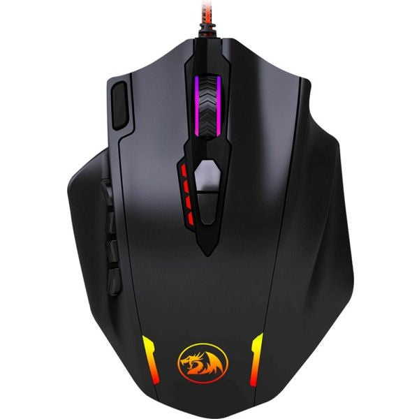 Mouse Gamer Redragon Impact M908 RGB 12400 DPI Negro