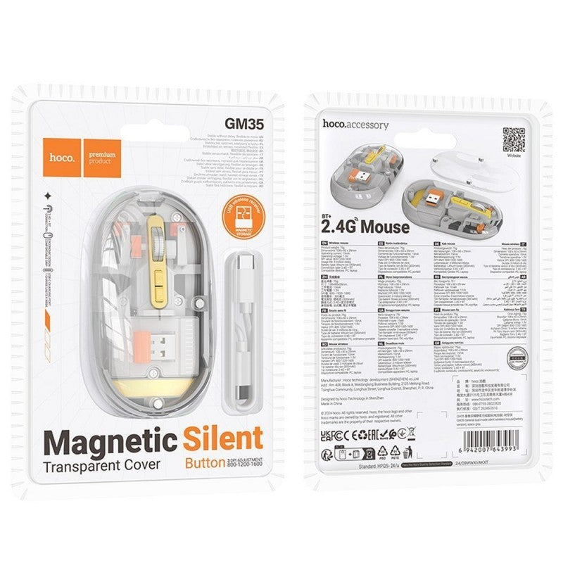 Mouse Inalámbrico Hoco GM35 Gray