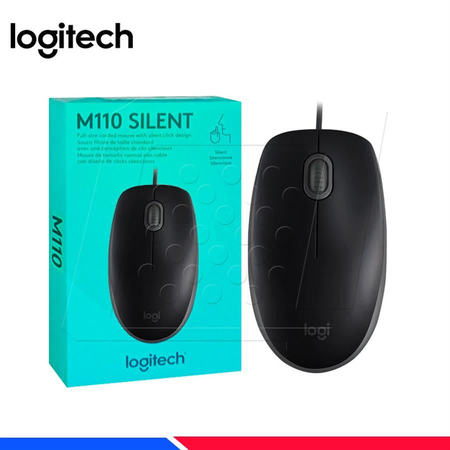Mouse Logitech M110S Silent USB Negro