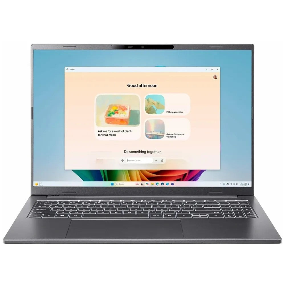 Notebook Acer Aspire 16 AI A16-52MT-91BO Ultra 9-288V 32/1TB 16" Touch W11 Único
