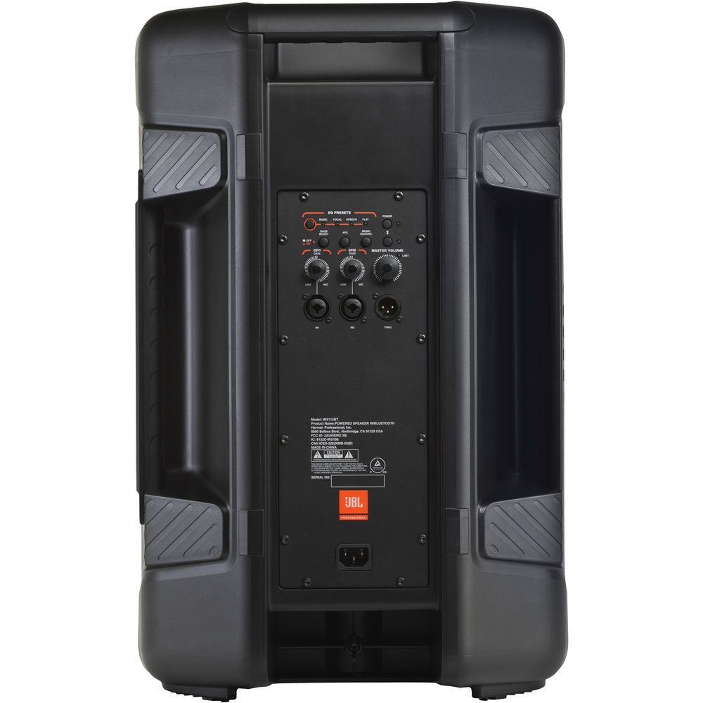 Parlante JBL IRX112BT – Activo 12″ / 1300 W / Bluetooth / XLR – Negro