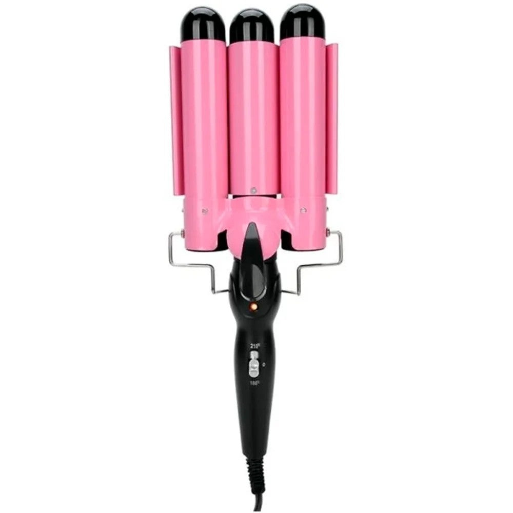 Ondulador de Cabello Onida ON-2675 Tri Ondas 130W Bivolt Negro/Rosa