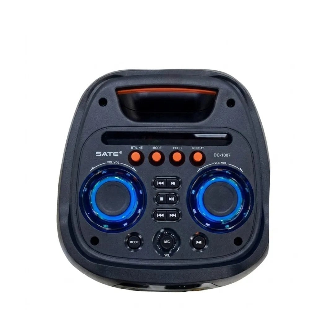Parlante Ecopower EP-1963 8" 100W Bluetooth Recargable con Micrófono Negro