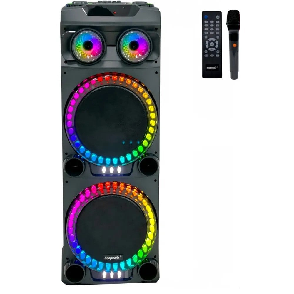 Parlante Ecopower EP-1975 12" 100W Bluetooth/USB/FM con Micrófono Único
