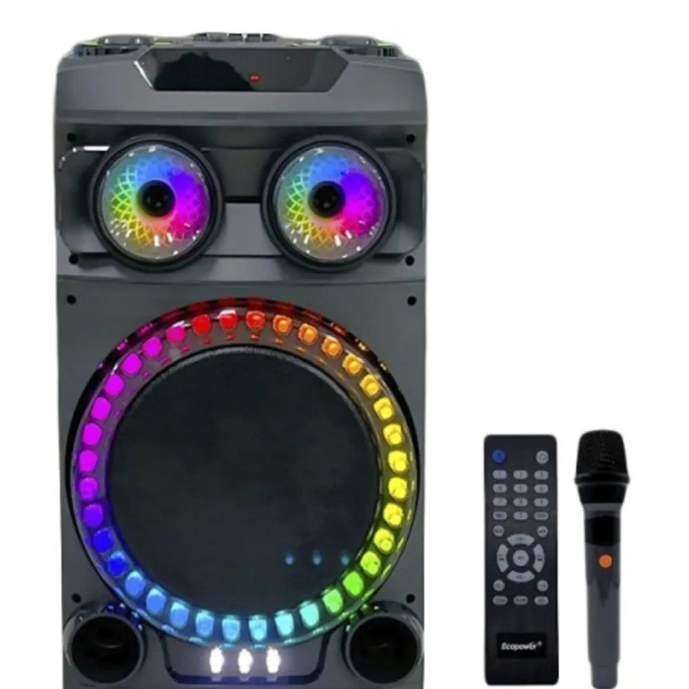 Parlante Ecopower EP-1975 12" 100W Bluetooth/USB/FM con Micrófono Único