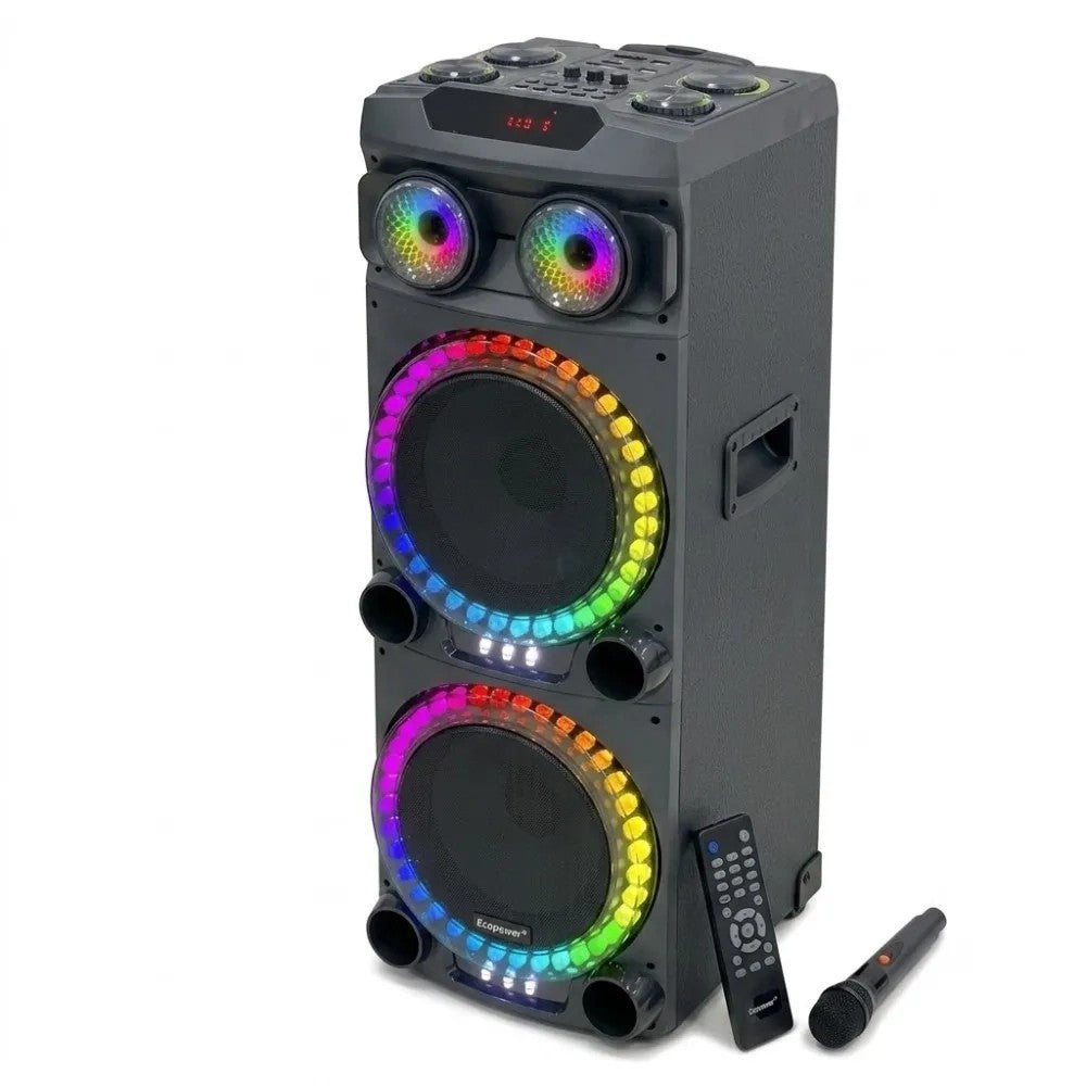 Parlante Ecopower EP-1975 12" 100W Bluetooth/USB/FM con Micrófono Único