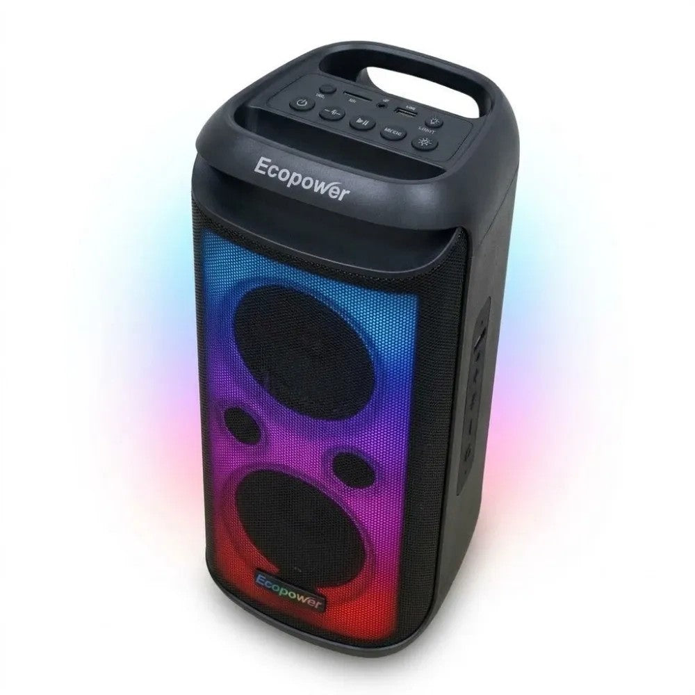 Parlante Ecopower EP-S123 8" 120W Bluetooth con Micrófono Negro