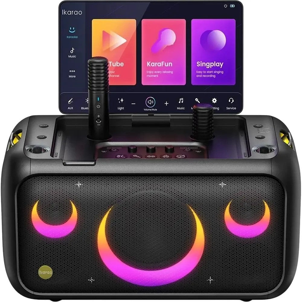 Parlante Joog Break X1 Karaoke con Pantalla 13.3" y 2 Micrófonos 460W Único