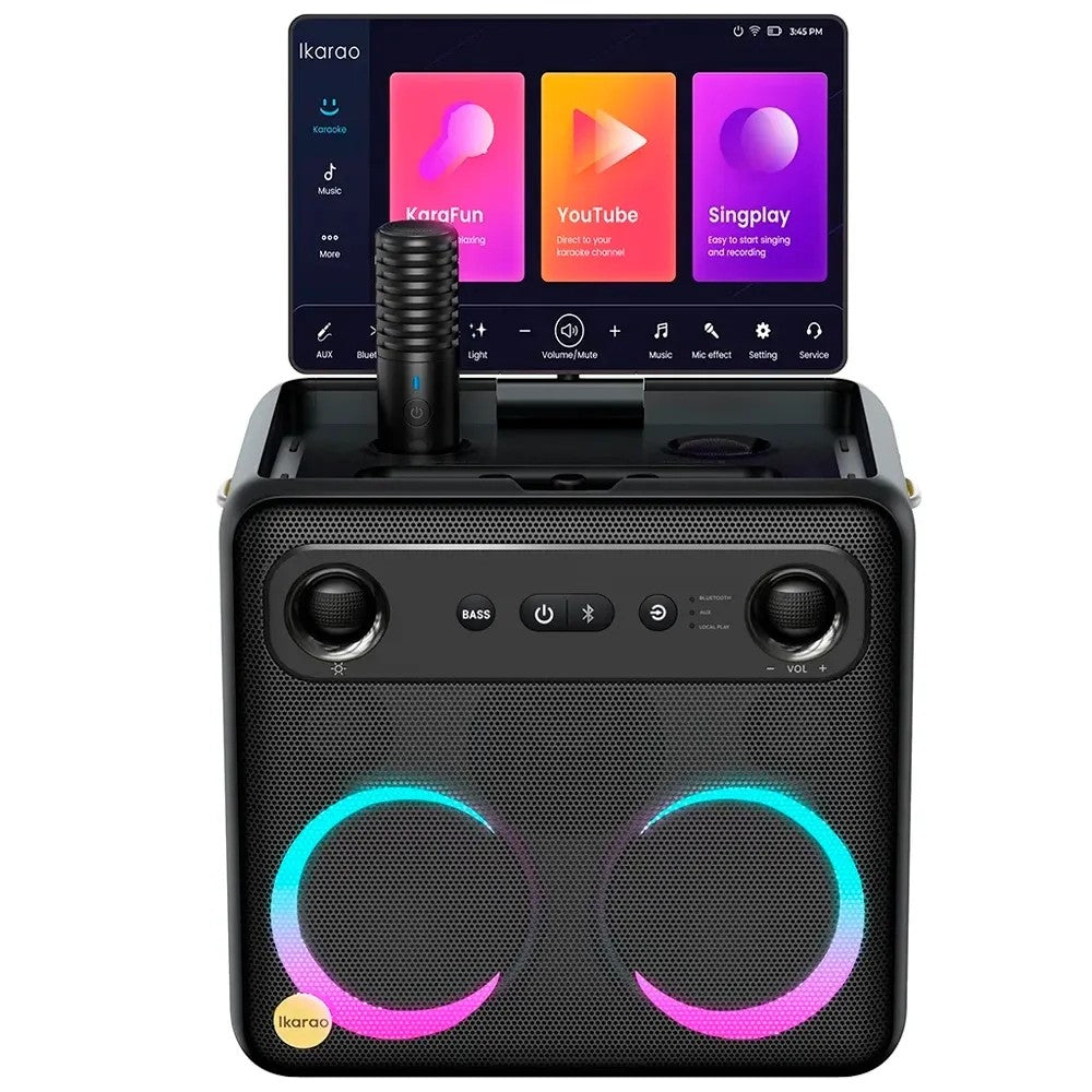 Parlante Joog Break X2 Karaoke con Pantalla 10.1" y 2 Micrófonos Único