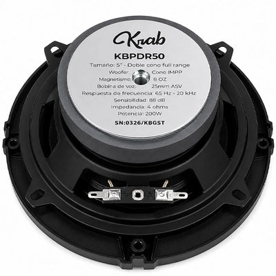Parlante para Auto Krab KBPDR50 Dual 5" Full Range 200W Único