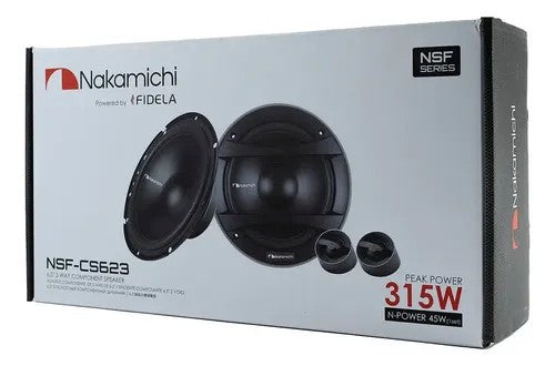 Parlante para Auto Nakamichi NSF-CS623 Kit 6.5" 315W 45W RMS Único