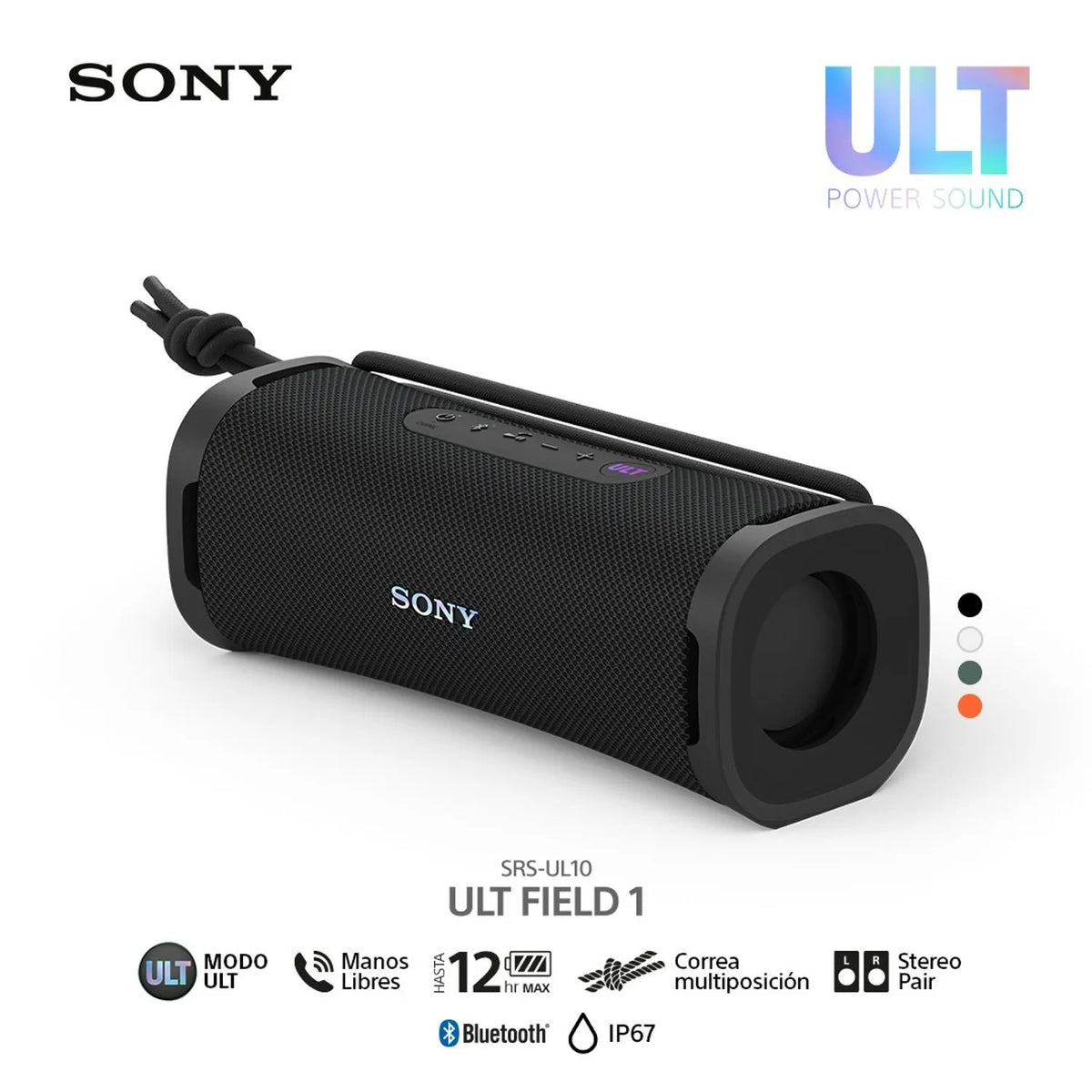 Parlante Sony SRS-ULT10 ULT Field 1 Bluetooth Black