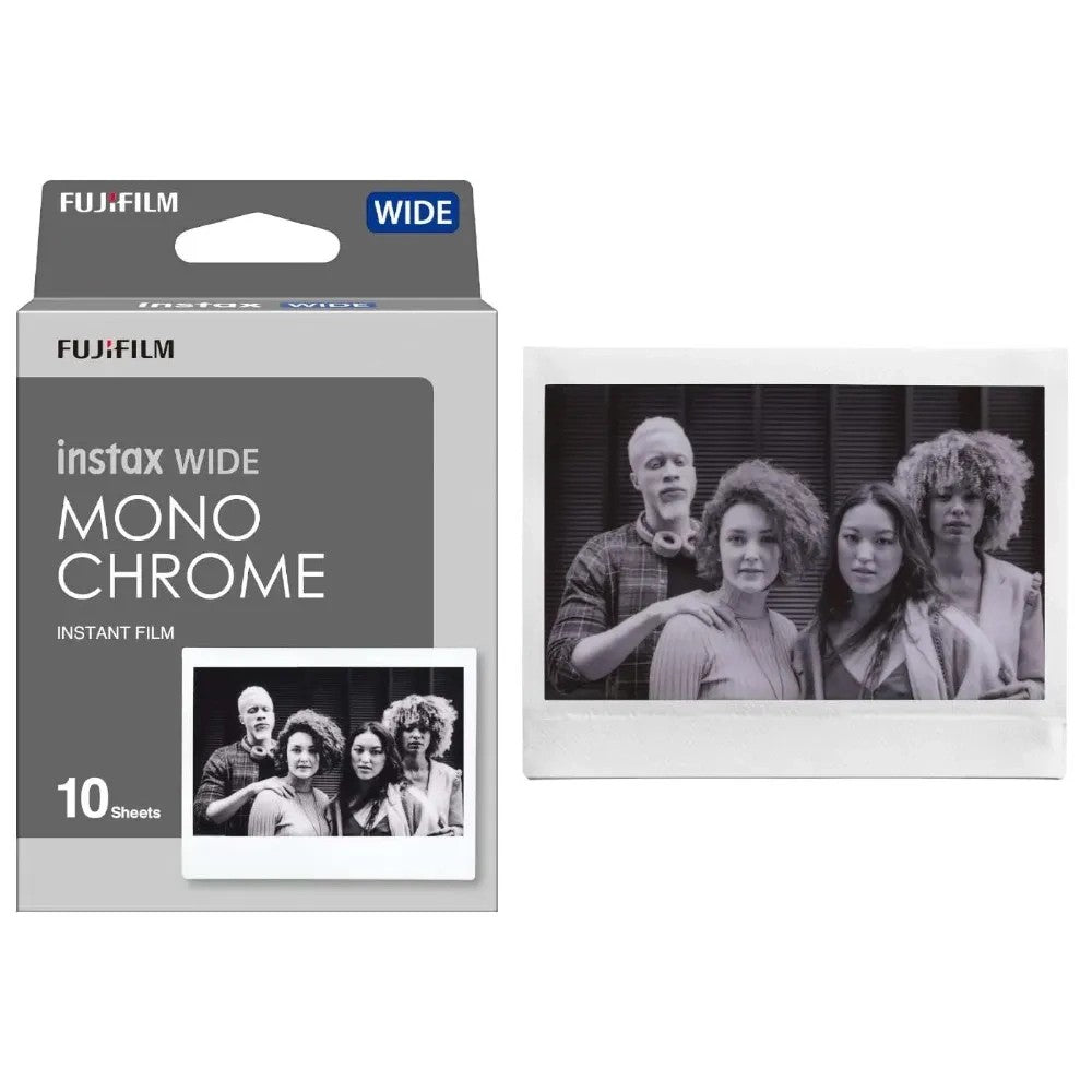 Película Instantánea Fujifilm Instax Wide Monochrome 10 Fotos Único