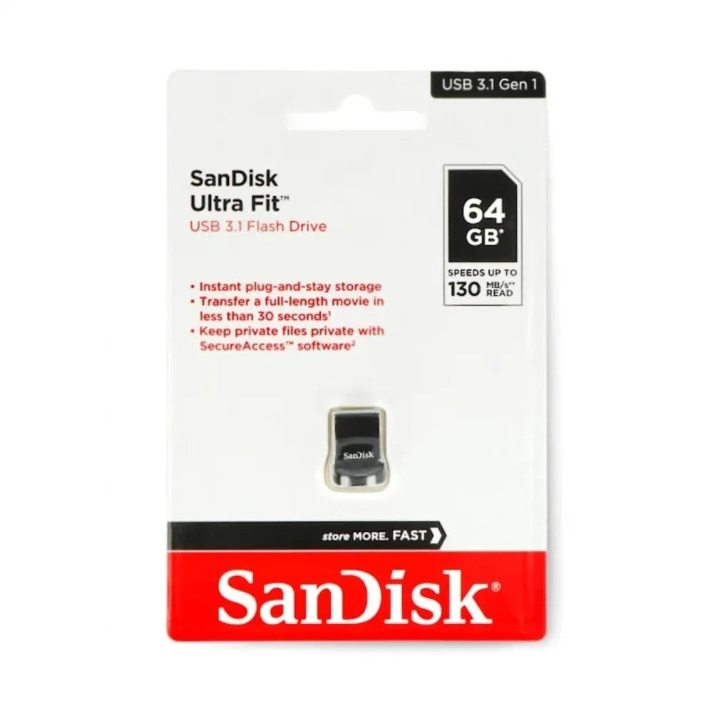 Pendrive SanDisk Ultra Fit Z430 64GB Único